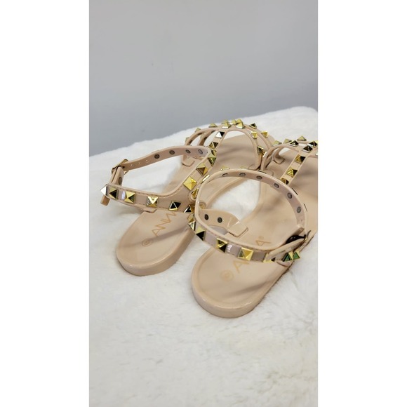 Women's Nude Studded Jelly Sandals Size 7 - Picture 3 of 7